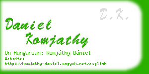 daniel komjathy business card